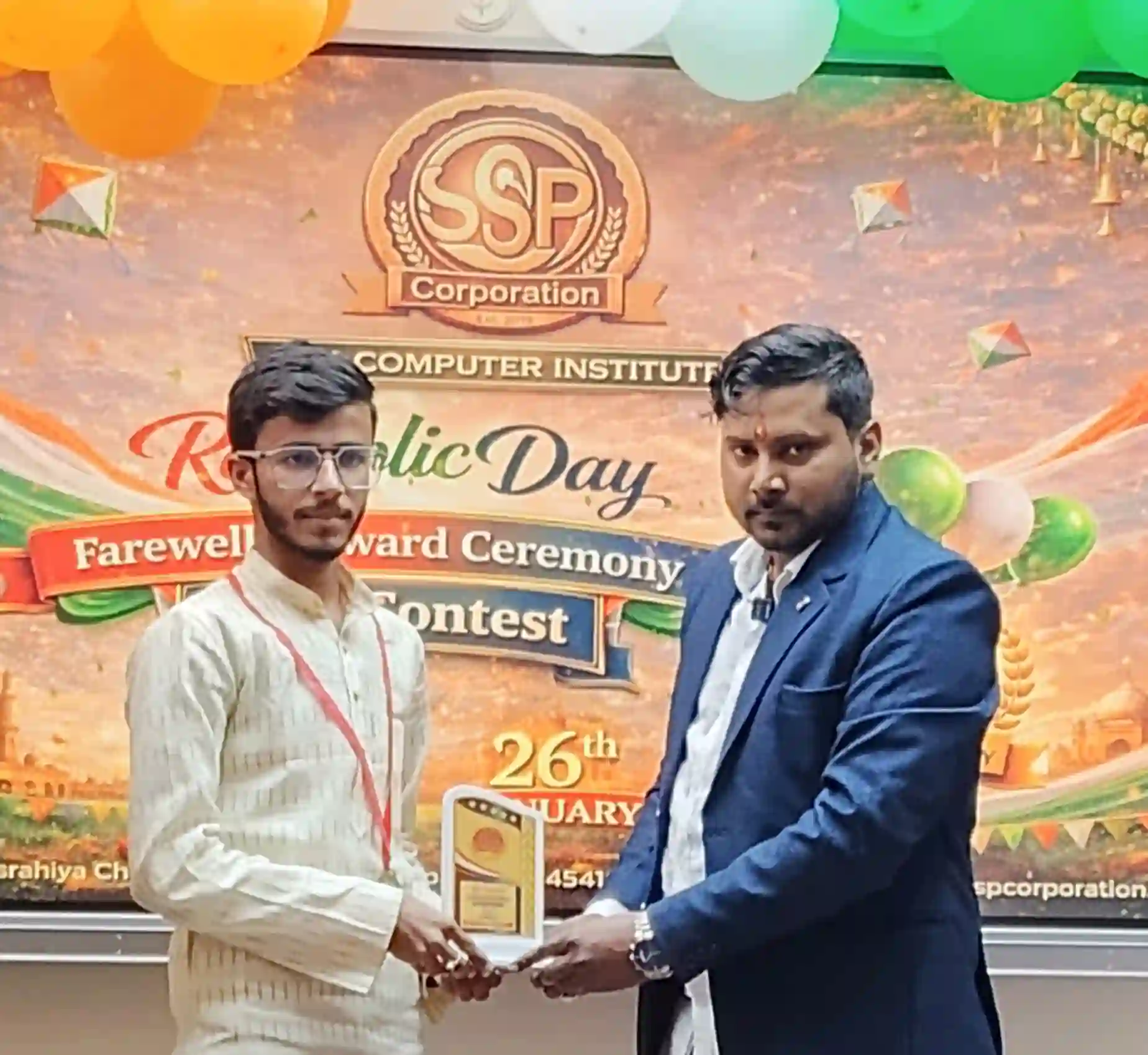 MD ZAID Take Jan-25 (3rd), Feb-25 (3rd), Mar-25 (2nd), May-25 (3rd), Jul-25 (2nd), Sep-25 (1st), Oct-25 (2nd), Dec-25 (1st) Rank Awarded by Dr. Sujeet Sir (Daily Quiz Topper)
SSP Computer Institute of Information Technology | Computer Classes| Computer Education Near Me| Dhaka - East Champaran (Motihari) - Bihar